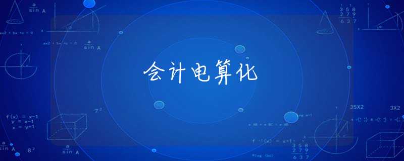 会计电算化